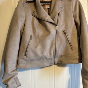 Philosophy Women's Beige Leather Jacket